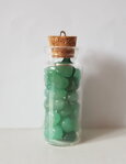 Minerální kámen ve skleněné lahvičce - Zelený avanturín