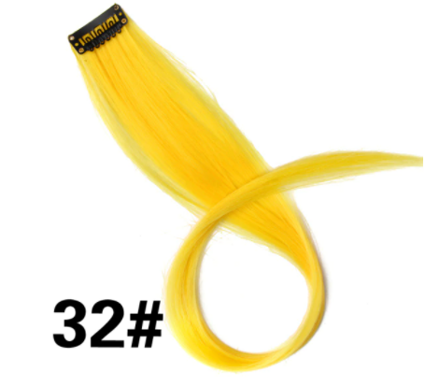 Rovný prúžok syntetických vlasov č.32