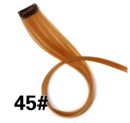 Rovný proužek syntetických vlasů č.45
