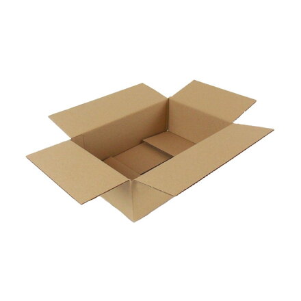 Kartónová krabica, 3vrstvová, dĺžka 25 cm, šírka 20 cm, výška 10 cm
