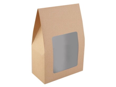 Papírová krabička 16 x 23,5 cm s průhledem