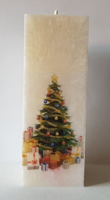 Svíčka s vánočním motivem 2