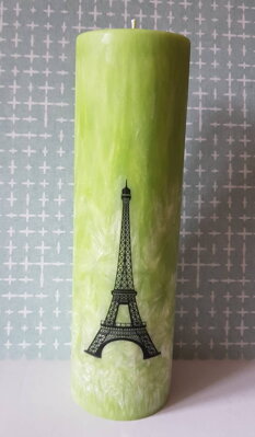 Svíčka s motivem Eiffelova věž