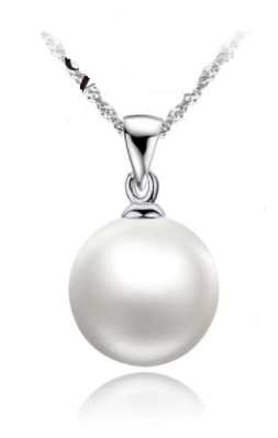 Elegantní sladkovodní perla náhrdelník - Bílý