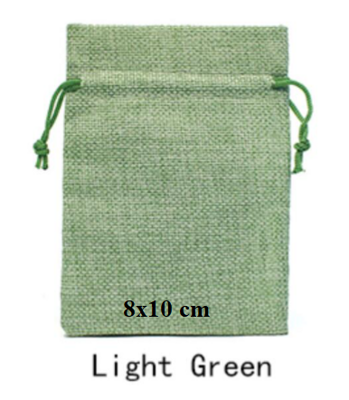 Dárkový pytlík - světle zelený 8 x 10 cm