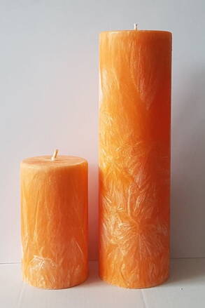 Oltářní oranžová svíčka