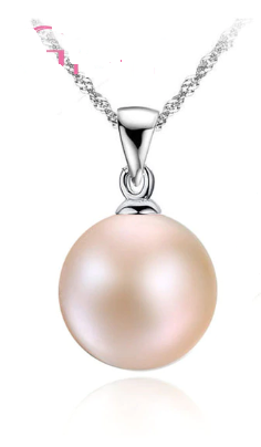 Elegantná sladkovodná perla náhrdelník - Ružový