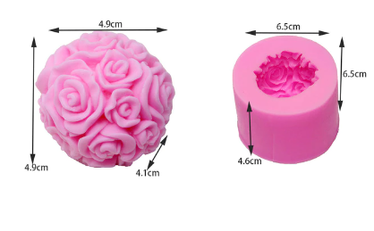 Forma silikonová koule růžičková