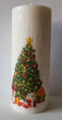 Svíčka s vánočním motivem 4