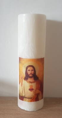 Svíčka s motivem Ježíše
