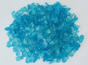 Skleněné kamínky 10 - 30 mm - modré