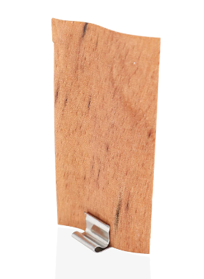 Přírodní dřevěný knot s kovovým držákem 4 cm 
